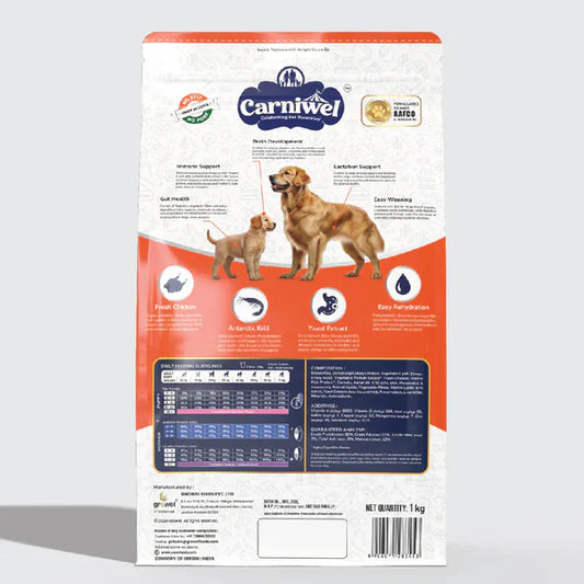 Carniwel with Fresh Chicken, Dry Dog Food for Large Dog, Starter