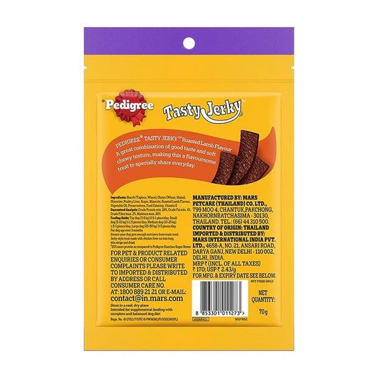 Pedigree Roasted Lamb Jerky Dog Treat – 70 g