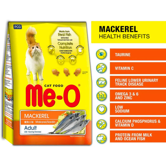Me-O Adult Dry Cat Food Mackerel