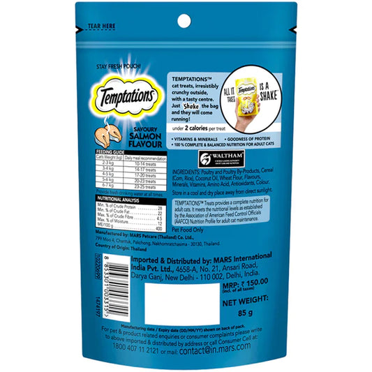 Temptations Salmon Flavor Cat Treats – Irresistible & Tasty