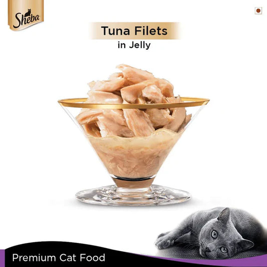 Sheba Deluxe Tuna & White Meat in Jelly Wet Cat Food