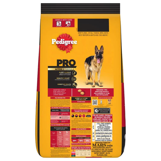 Pedigree PRO Expert Nutrition Active Adult Large Breed Dry Food – 18 Months Onwards