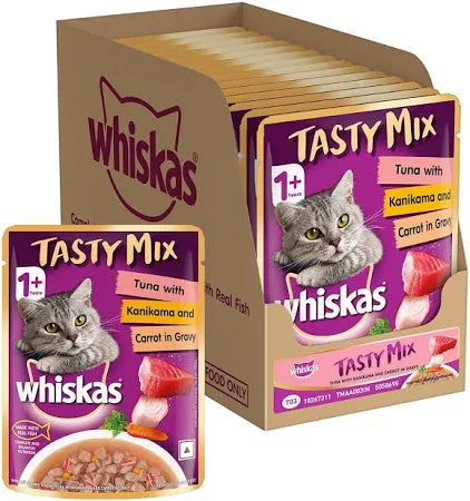 Whiskas Tuna with Kanikama and Carrot in Gravy for Adult Cats