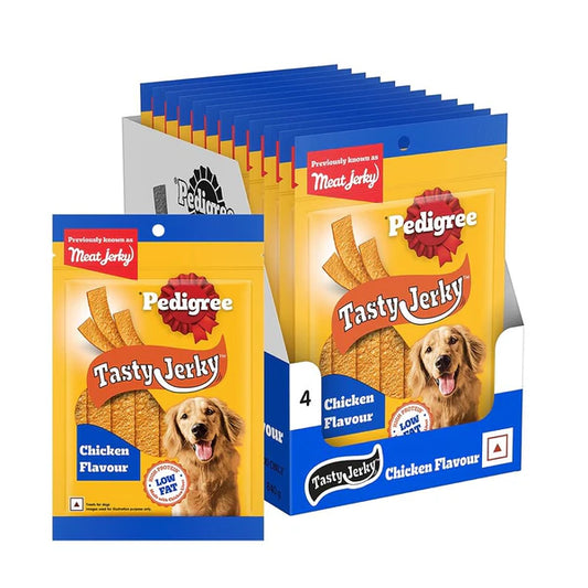 Pedigree Barbecued Chicken Tasty Jerky Dog Treat – 70g