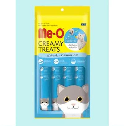 Me-O Creamy Treats for Cats, 300g – Chicken & Liver Flavour