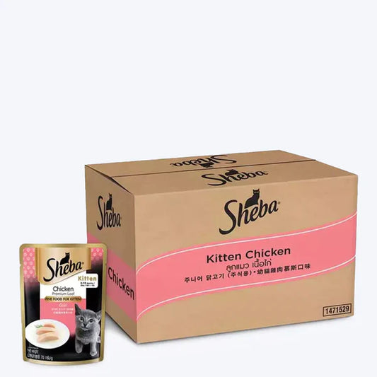 Sheba Wet Food Fine Adult Chicken Premium Loaf Kitten Food