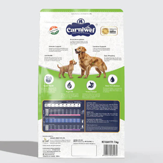 Carniwel Starter Dry Dog Food for Large Breeds, Vegeterian