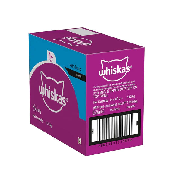 Whiskas Junior Kitten Wet Food, Tuna in Jelly