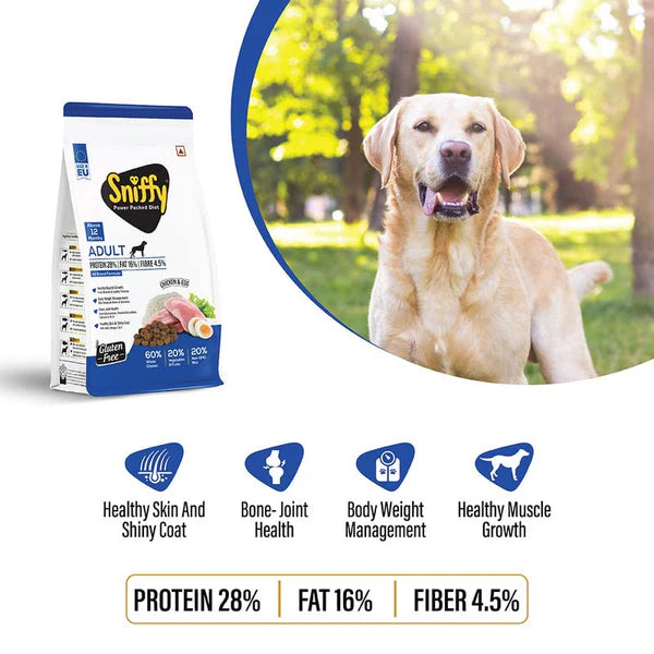 Sniffy Gluten Free Salmon & Egg Adult Dog Dry Food