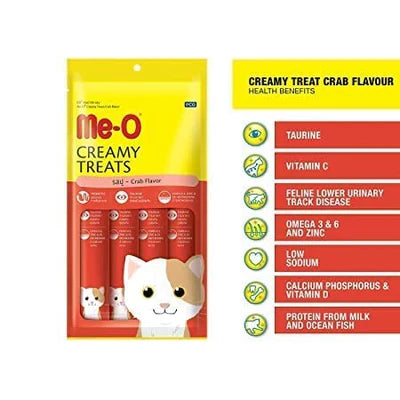 Me-O Creamy Treats for Cats, 300g – Crab Flavour