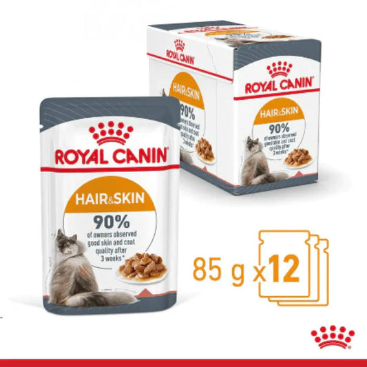 Royal Canin Hair & Skin Care Wet Cat Food Gravy - 85g