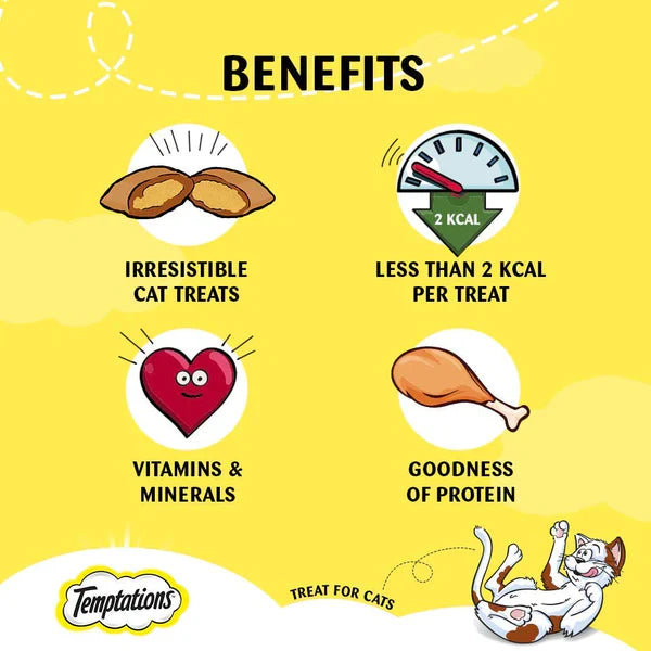 Temptations Salmon Flavor Cat Treats – Irresistible & Tasty