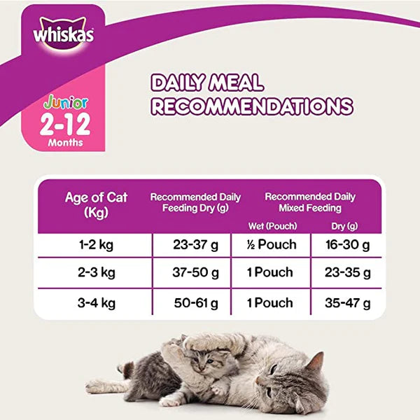 Whiskas Kitten Dry Cat Food, Ocean Fish with Milk