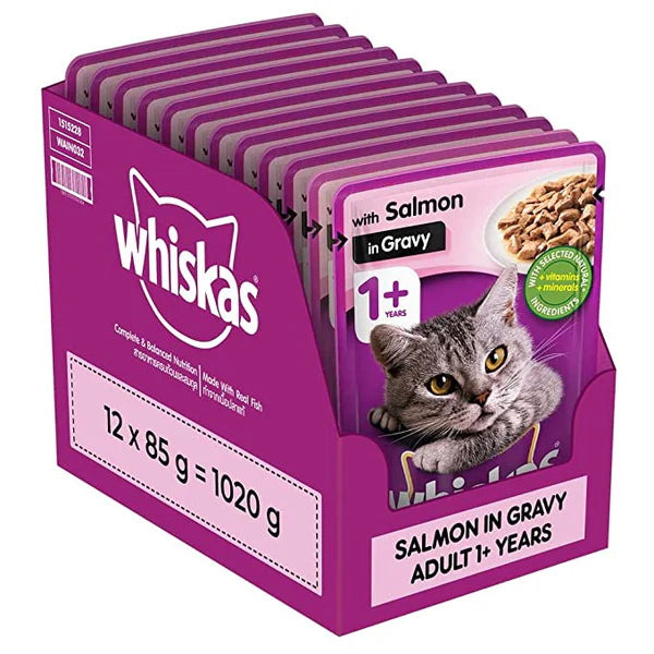 Whiskas Adult Wet Cat Food – Salmon in Gravy