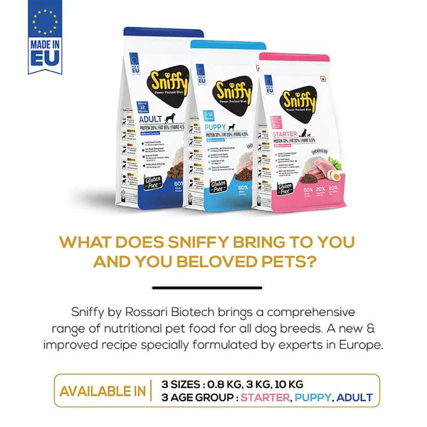 Sniffy Gluten Free Salmon & Egg Adult Dog Dry Food