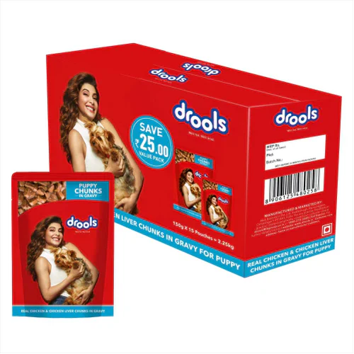 Drools Puppy Wet Dog Food – Chicken & Liver Chunks (150g)