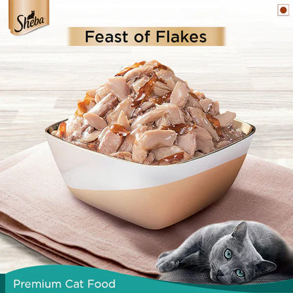 Sheba Wet Food Fish with Dry Bonito Flake