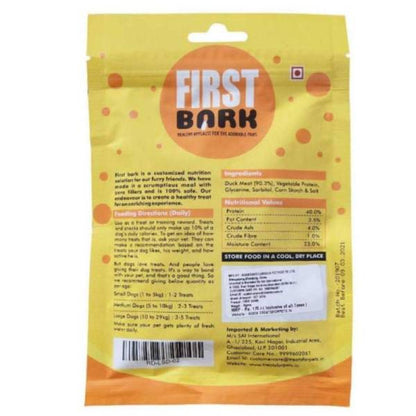 First Bark Soft Roasted Duck Dog Treats, 70 g