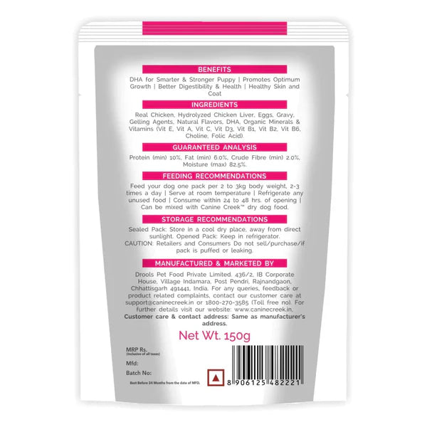 Canine Creek Wet Food for Puppy Grain Free, 150 g