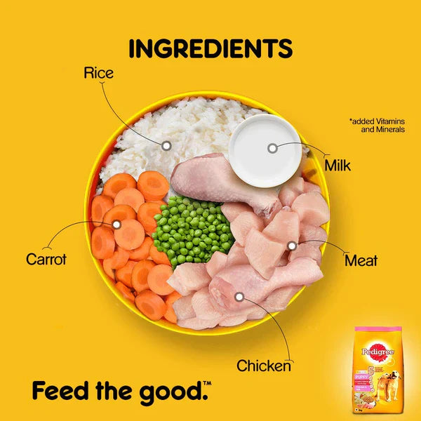 Pedigree Chicken and Milk Puppy Dog Dry Food