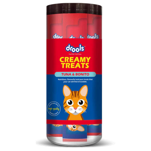 Drools Creamy Treats for Cats - Tuna & Bonito Flavor, 25 Pcs