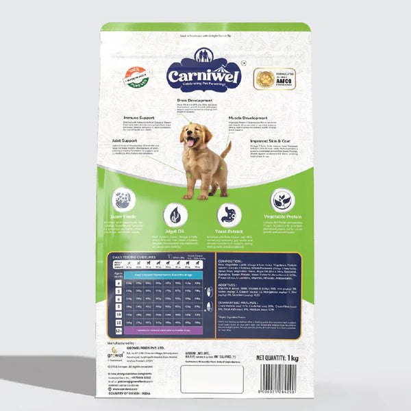 Carniwel with Veg Superfoods, Dry Dog Food for Large Dog, Puppy