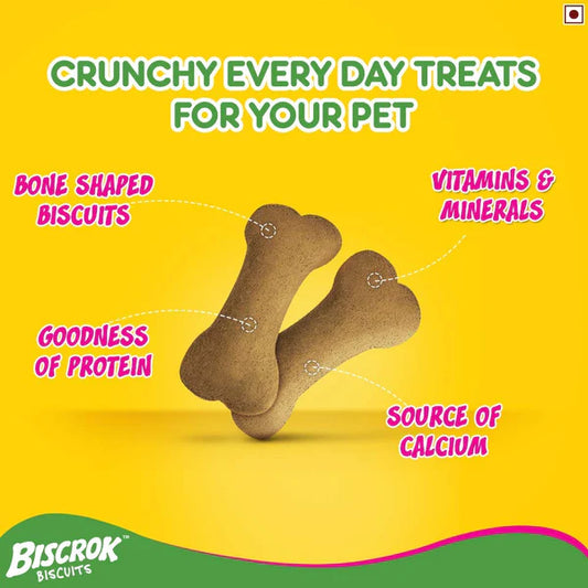 Pedigree Biscrok Dog Biscuit, Chicken & Milk Flavour – 500g