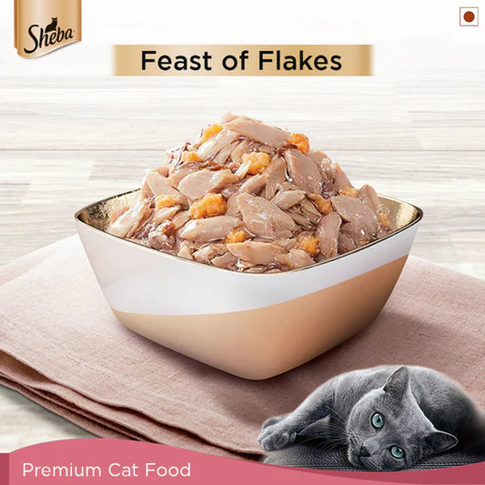Sheba Skipjack & Salmon Fish Mix Wet Cat Food – Premium Meal