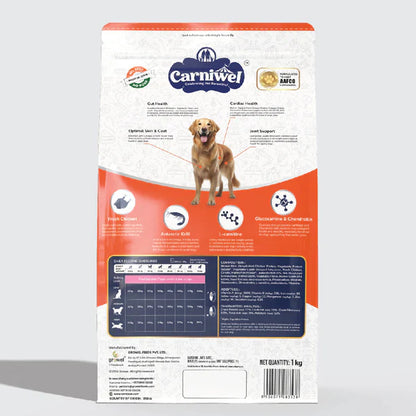 Carniwel with Fresh Chicken, Adult Dry Dog Food for Large Dog