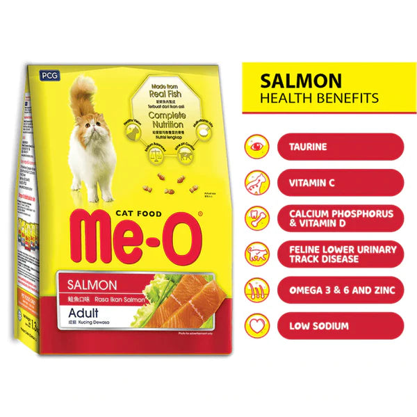 Me-O Adult Dry Cat Food Salmon