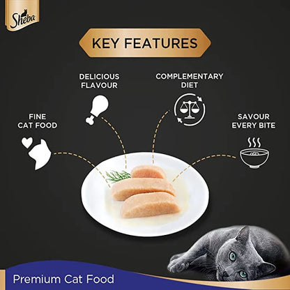 Sheba Chicken Loaf Premium Wet Food for Adult Cats