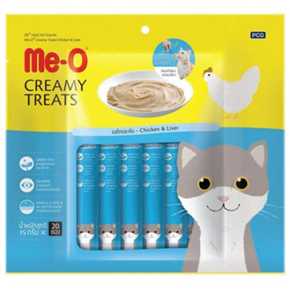 Me-O Creamy Treats for Cats, 300g – Bundle Offer (All Flavours)