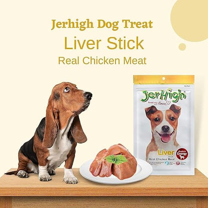 JerHigh Chicken Liver Stick Dog Treats - 70g