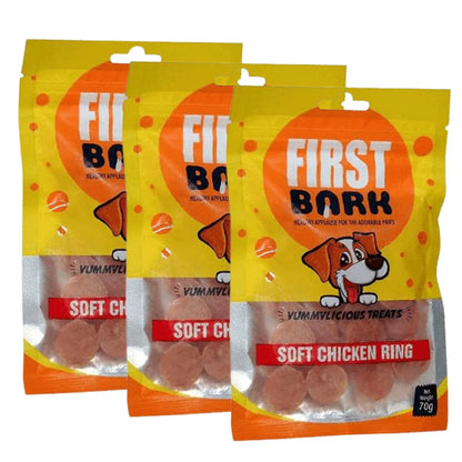 First Bark Soft Chicken Ring Dog Treats,70 g