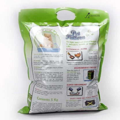 Pet Pattern Smart Bentonite White Cat Litter, 20kg