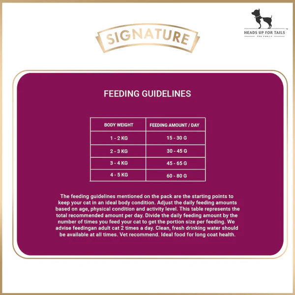 Signature Grain Zero Ocean Fish, Sardine & Mackerel Long Coat & Persian Adult Cat Dry Food