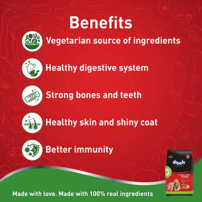 Drools 100% Vegetarian Puppy & Adult Dog Dry Food