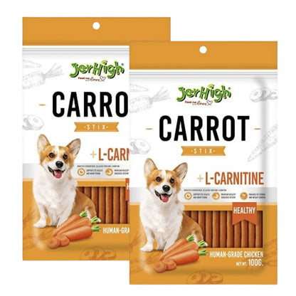 Jerhigh Carrot Dog Treat - 100g