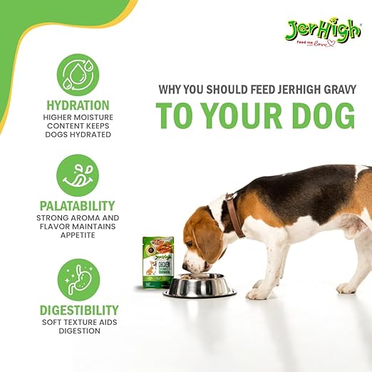 JerHigh Vegetable and Chicken in Gravy Dog Wet Food - 120g