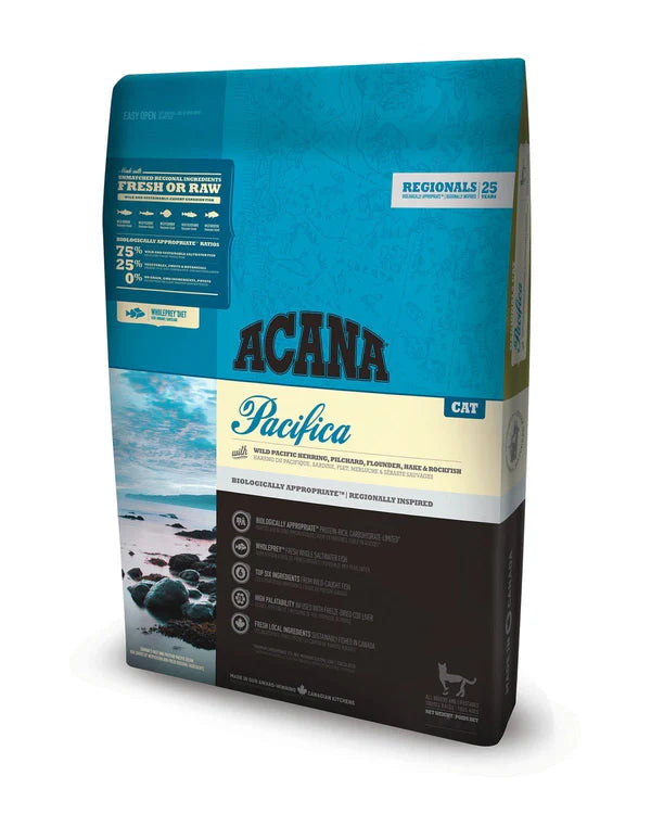 Acana Pacifica Cat Dry Food – Fish-Based Formula for Cats