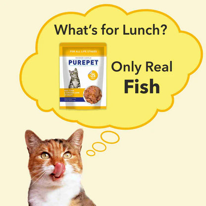Purepet Real Tuna & Chicken Liver in Gravy Cat Wet Food – 55g