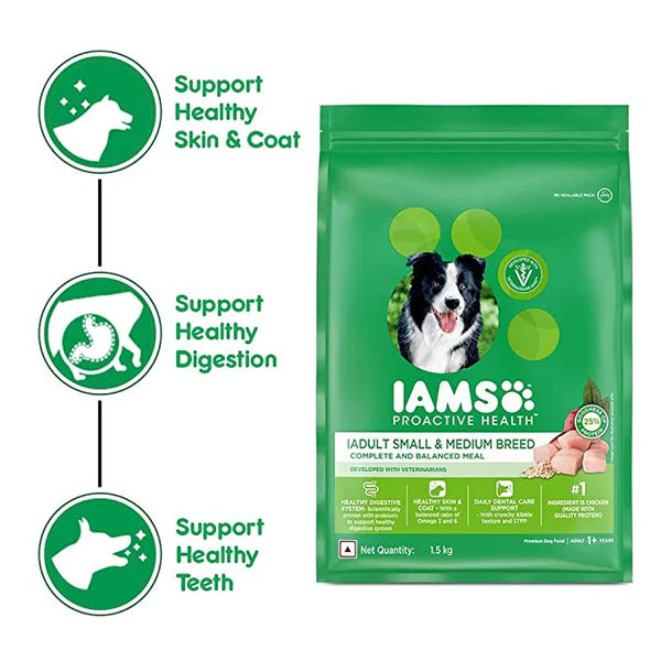 IAMS Proactive Health Small & Medium Breed Adult Dog Food - Chicken Dry Food