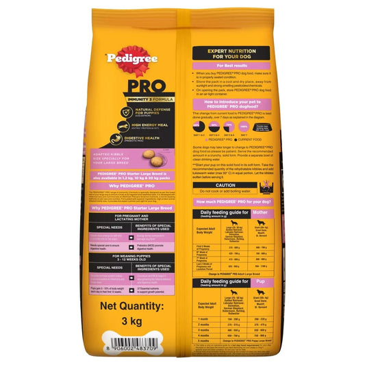 Pedigree PRO Mother & Pup Starter Large Breed Dry Food — 3-12 Weeks