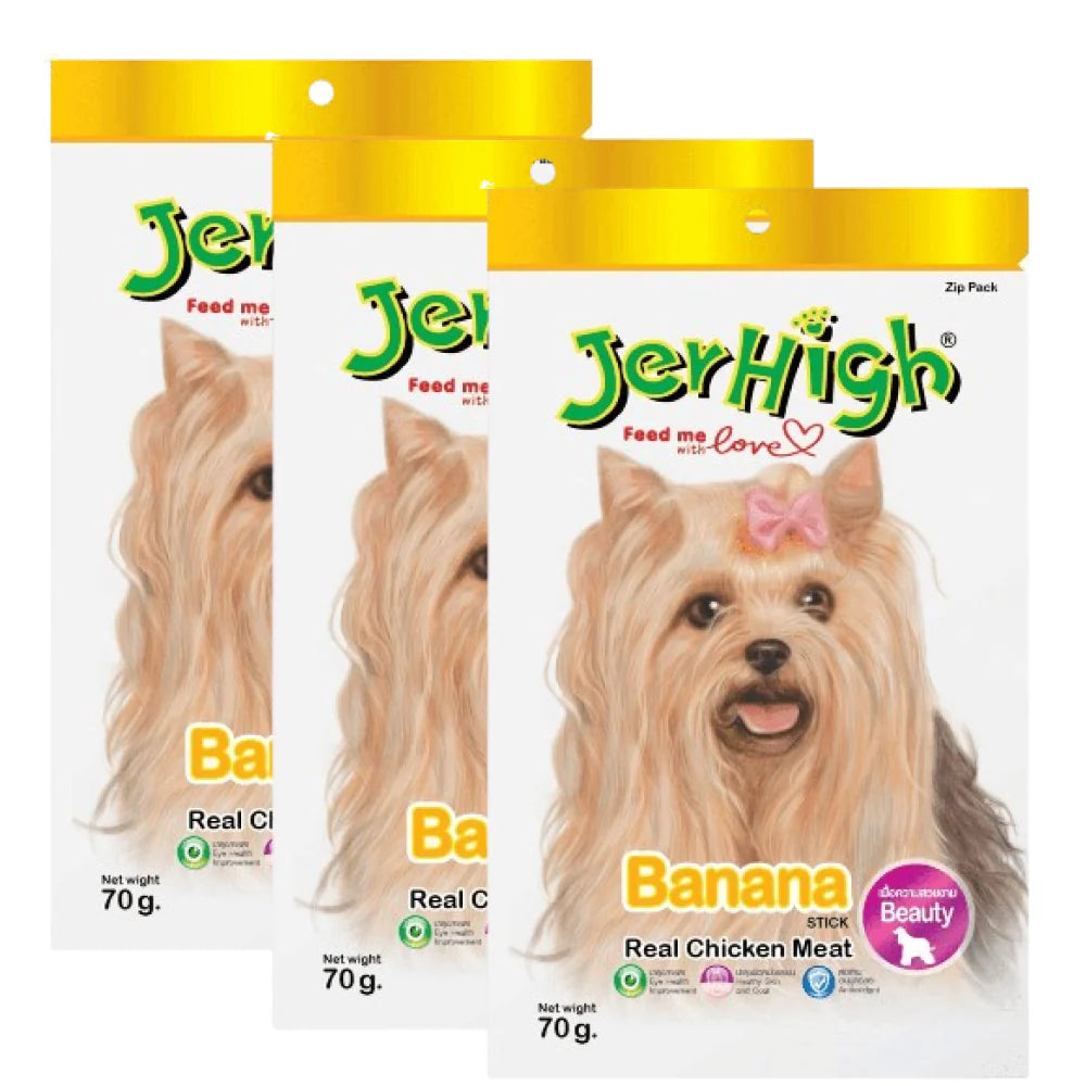 Jerhigh Chicken Banana Dog Treat - 70g