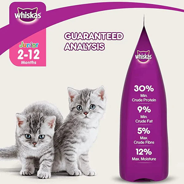 Whiskas Kitten Dry Cat Food, Ocean Fish with Milk