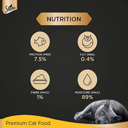 Sheba Tuna Pumpkin & Carrot In Gravy Rich Premium Adult Fine Cat Wet Food, 70 g