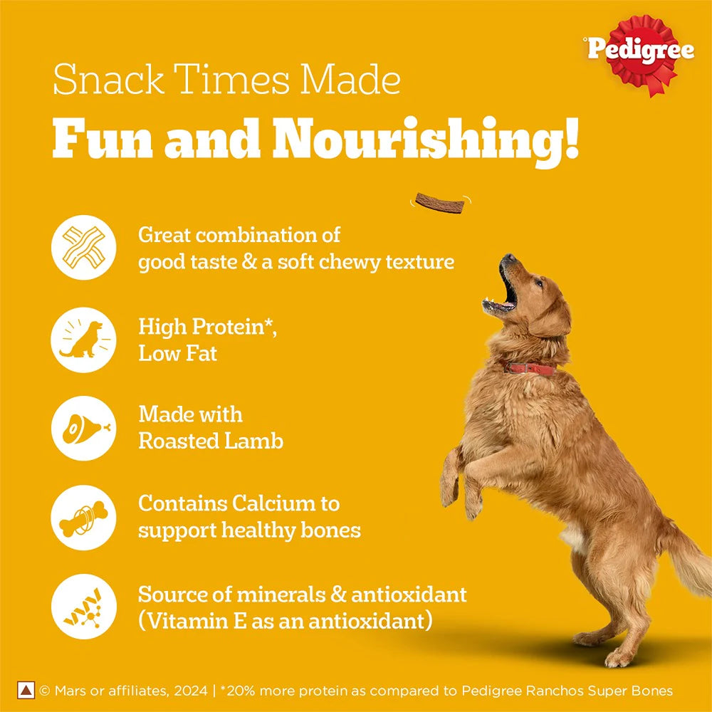 Pedigree Roasted Lamb Jerky Dog Treat – 70 g