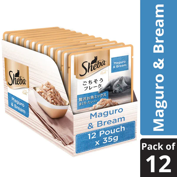 Sheba Maguro & Bream Cat Wet Food – Premium Fish Mix