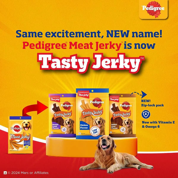 Pedigree Barbecued Chicken Tasty Jerky Dog Treat – 70g