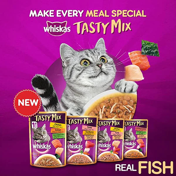 Whiskas Tuna with Kanikama and Carrot in Gravy for Adult Cats